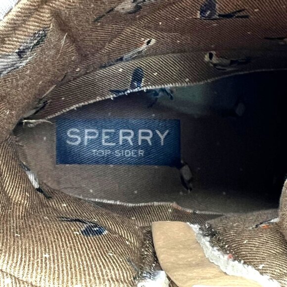 Sperry Top Sider Womens Quilted Duck Boots Zipper & Lace-Up Rubber Sole Size 6 - Picture 3 of 16